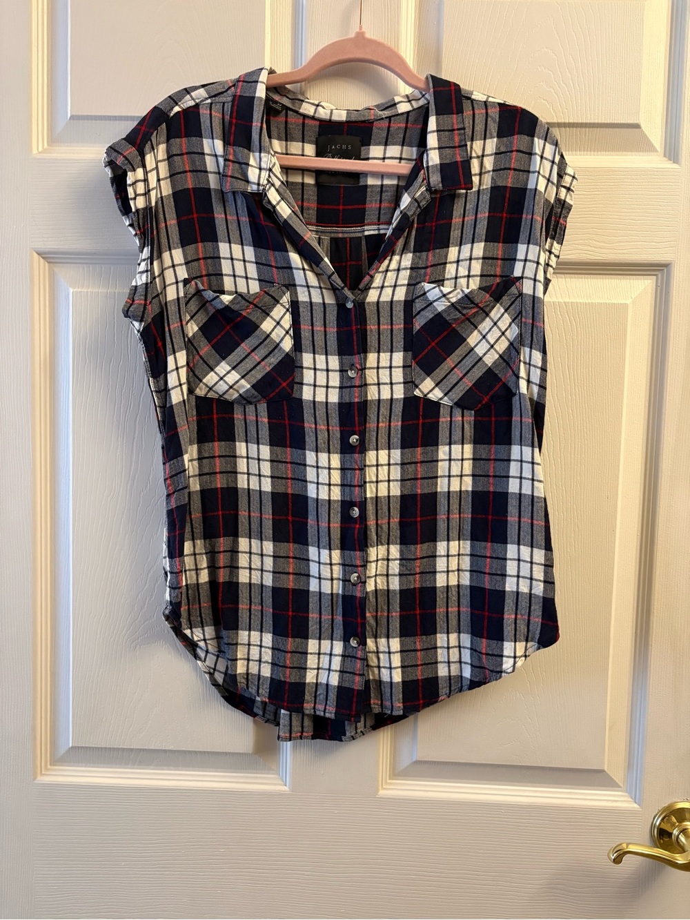 Jachs Girlfriend Plaid Short Sleeve Shirt